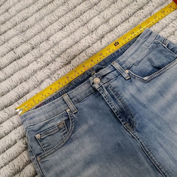 7 for all mankind jean mini skirt size 29 - Picture 8 of 9